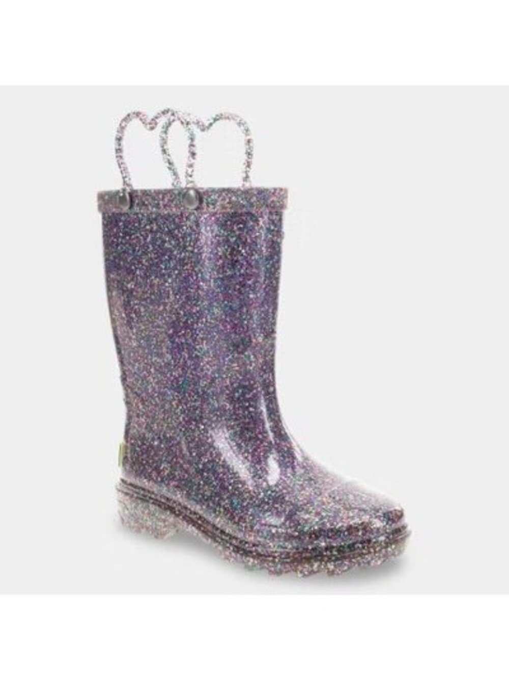 NEW Western Chief Toddler Abby Glitter Rain Boots - Purple